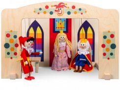 Puppet theatre + 4 Puppets included