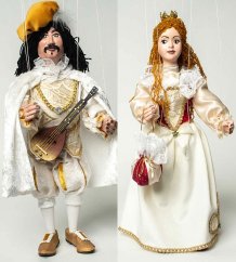 Princezna a princ 40cm  - výhodná sada 2 loutek
