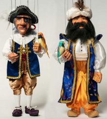 Sultán a Pirát 40cm - výhodná sada 2 loutek