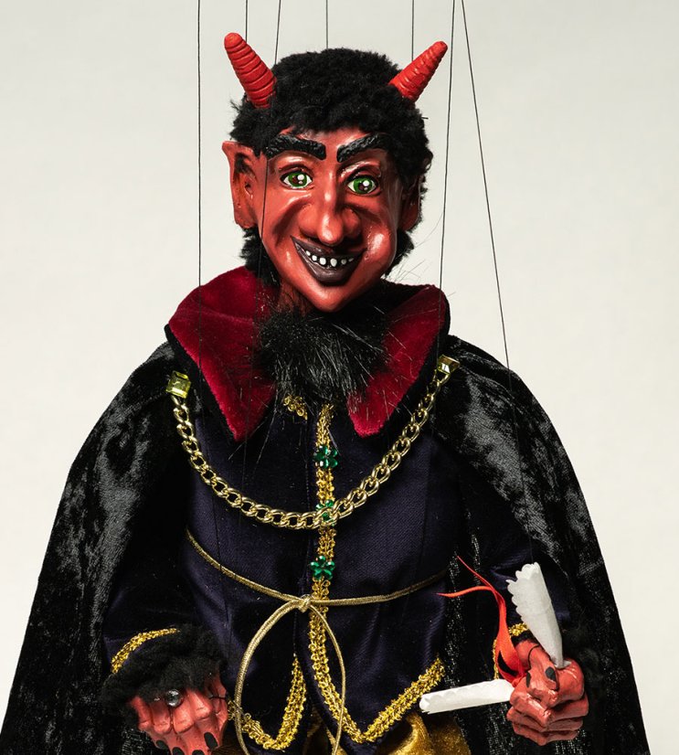 Ďábel a Faust 40cm - výhodná sada 2 loutek