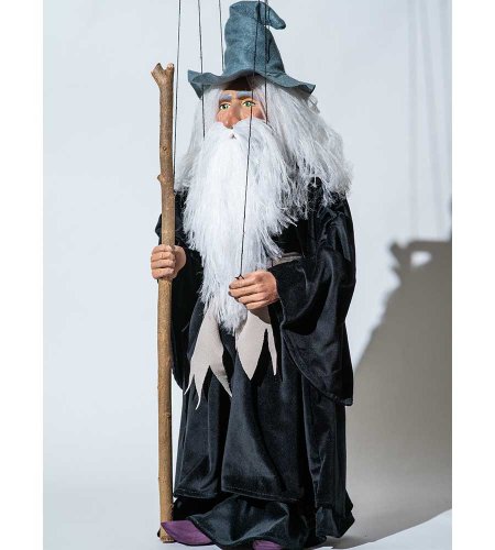 Wizard and Witch 55cm – Bargain set of 2 puppets