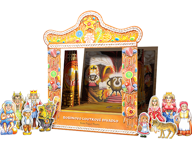 Nádherně ilustrované loutkové divadlo